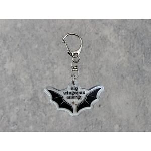 Big Wingspan Energy Keychain, BookTok Fantasy Reader Gift, Bookish Acrylic